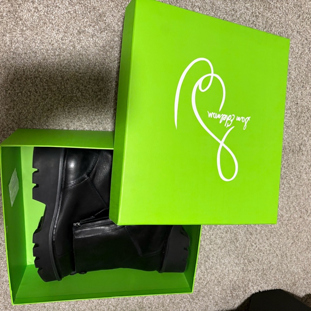 Sam Edelman Black Combat Boots